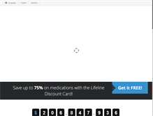 Tablet Screenshot of lifelinediscountcard.com